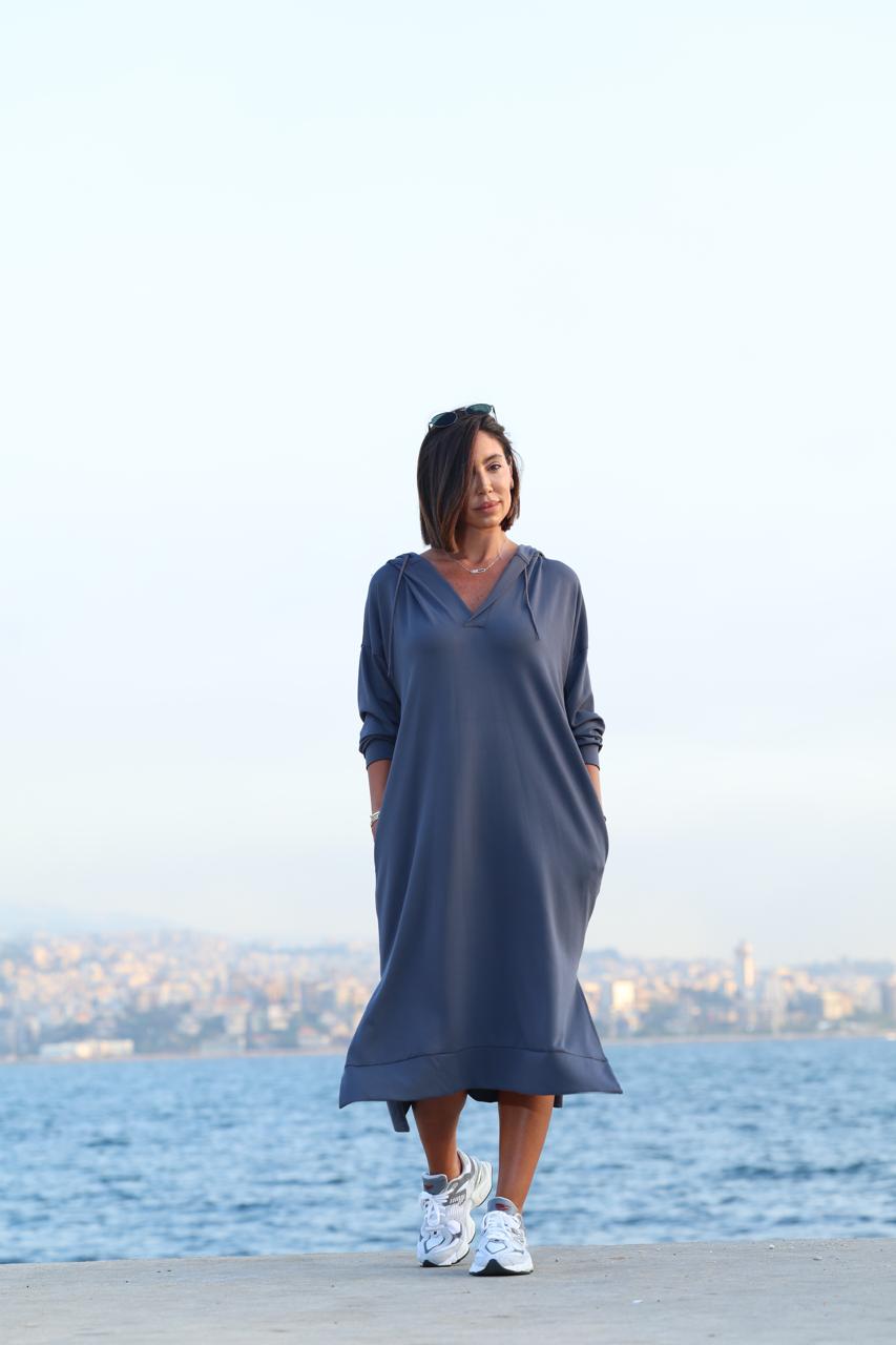 Aurelia hood dress